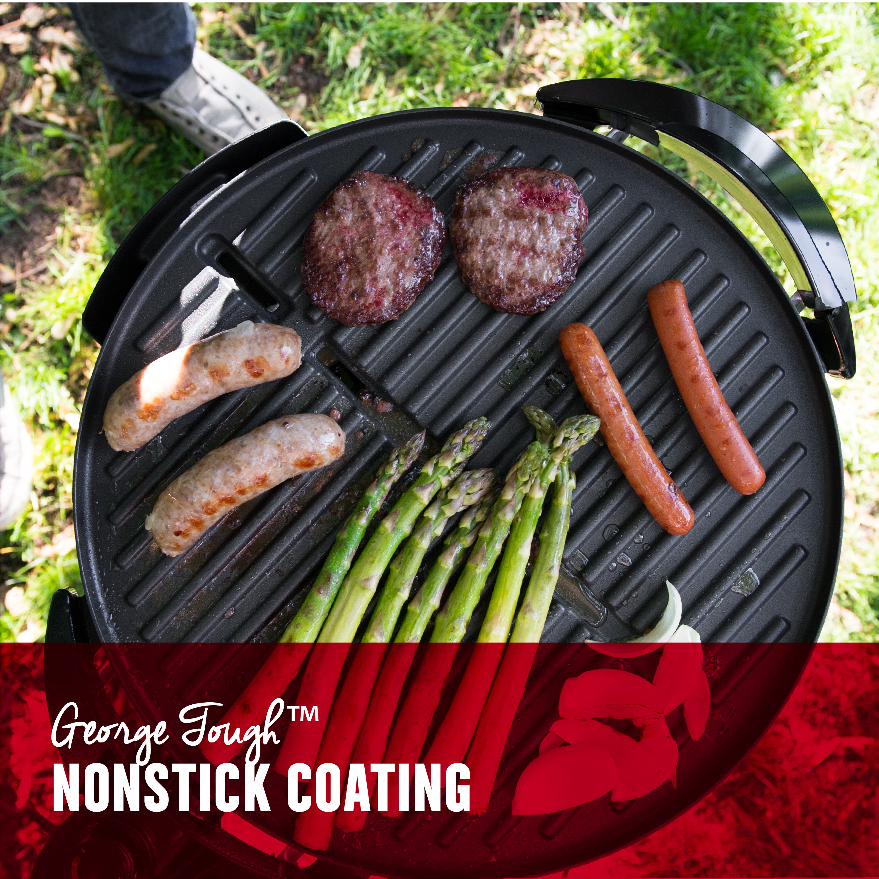 Indoor Outdoor 15 Serving Domed Electric Grill Gun Metal